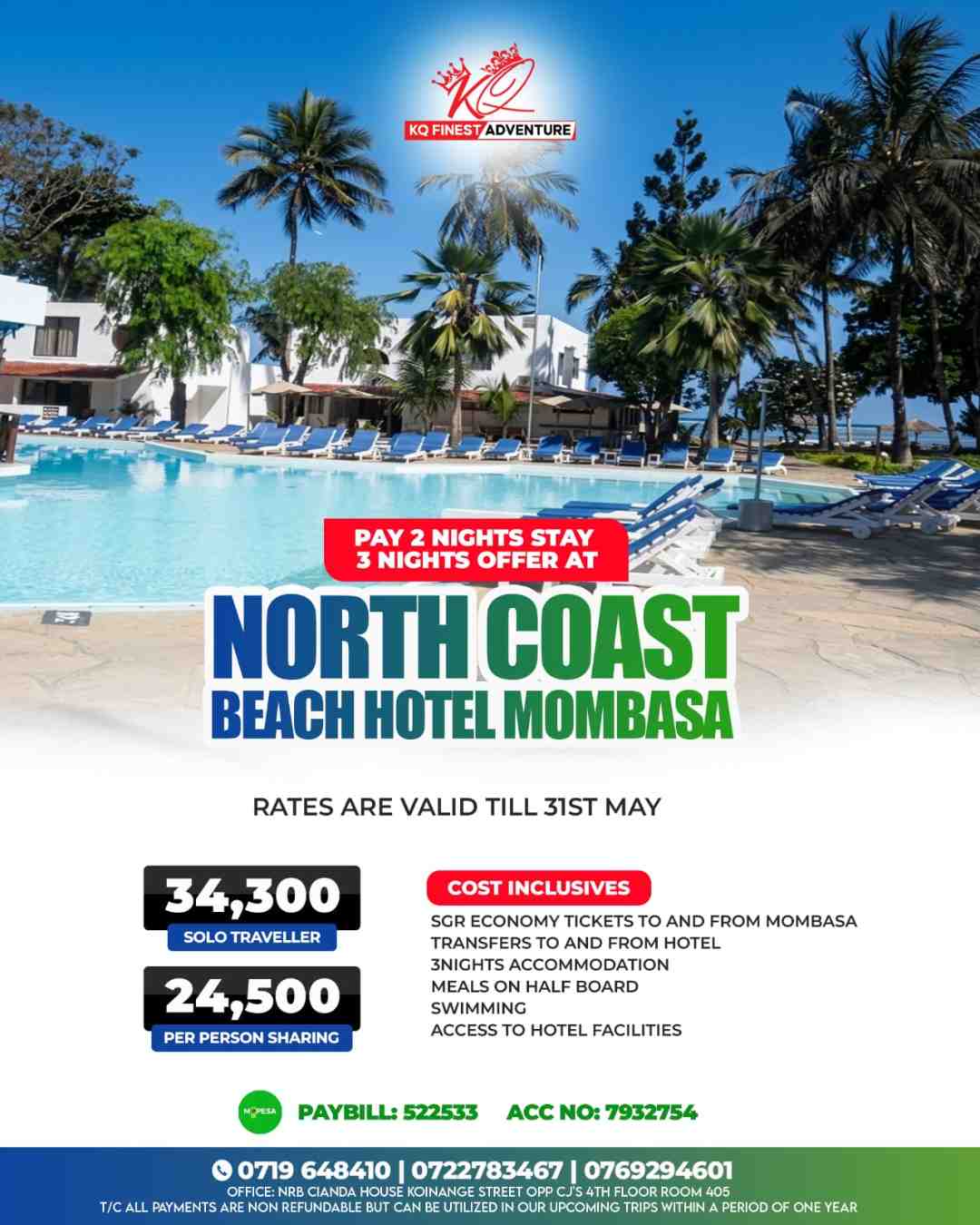 North coast beach hotel
